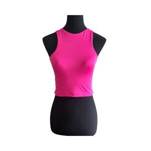 Hot Pink Crop Tank Top – Size S/M